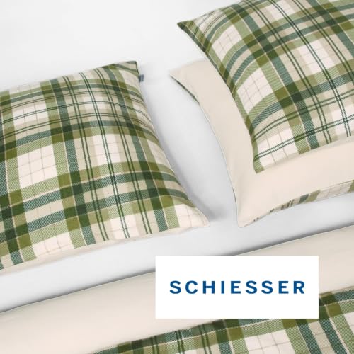 Foto von SCHIESSER Spannbettlaken 180x200 cm | 100% Baumwolle | Weiß | Rundumgummi