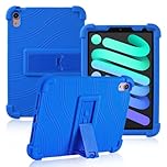 ATOOZ for iPad mini 7 Case 2024 (A17 Pro),iPad mini 7th/mini 6th Generation Case for Kids (2024/2021) with Stand Soft Silicone (Blue)