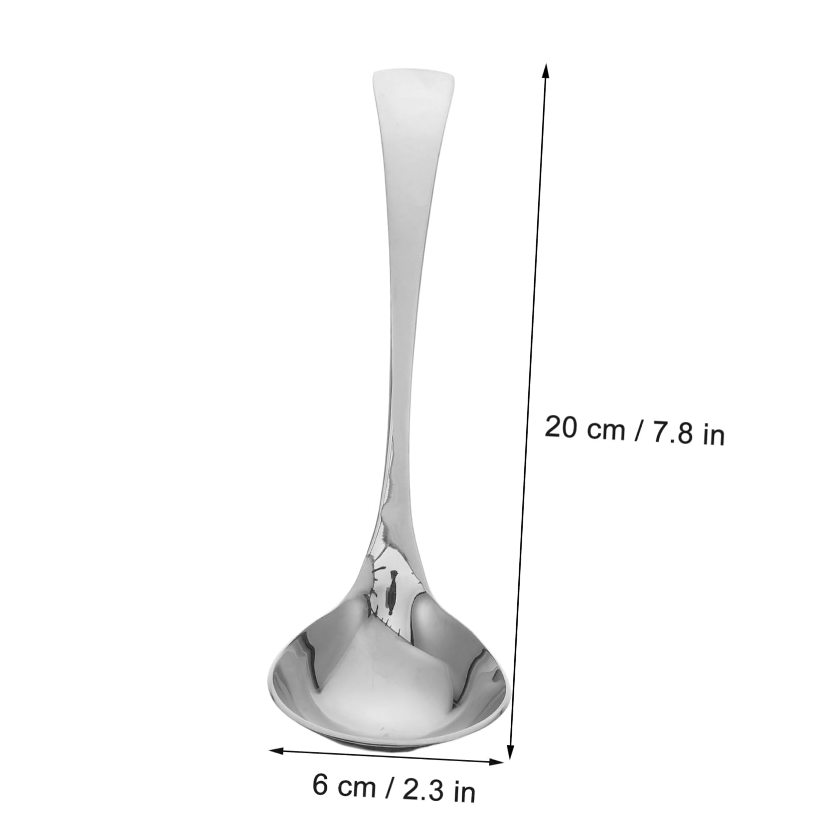 Cabilock 2piezas Cuchara Sopera de Acero Inoxidable Pequeña para Salsas y Sopas para Usar Mesa y Cocina Mango Cucharones
