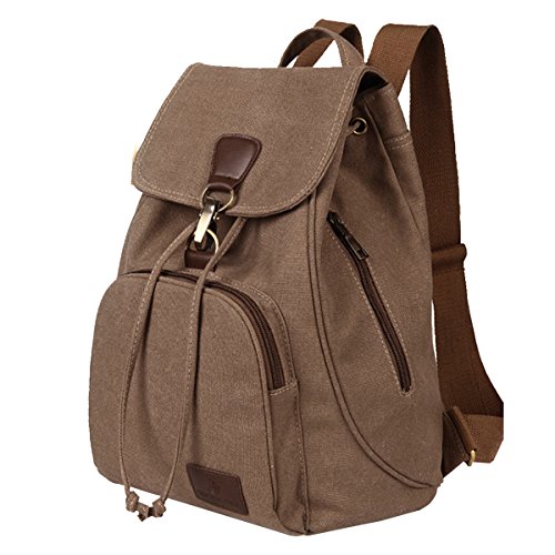 Mochila retro de la lona, bolso del bolso de hombro del recorrido de la vendimia del diseñador de la vendimia bolso de la universidad de la mochila de Daypack de la universidad, ideal para los deportes, el gym, el ir de excursión, el viajar, el acampar