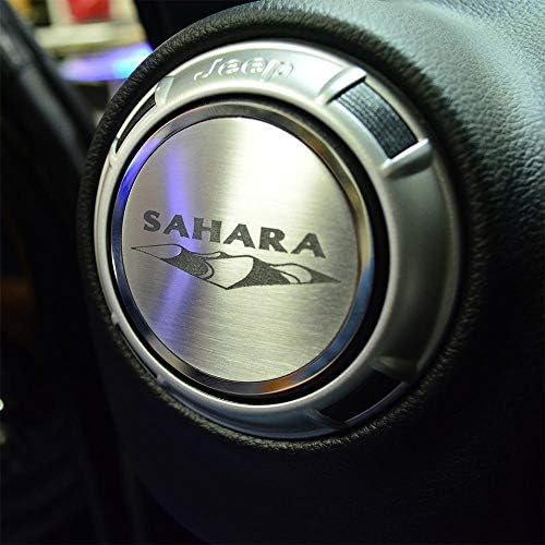 American Car Craft Stainless Steel Etched SAHARA Style A/C Duct Trim Plates 4Pc | Jeep Wrangler JK 2007-2018 & JL 2018+, SAHARA