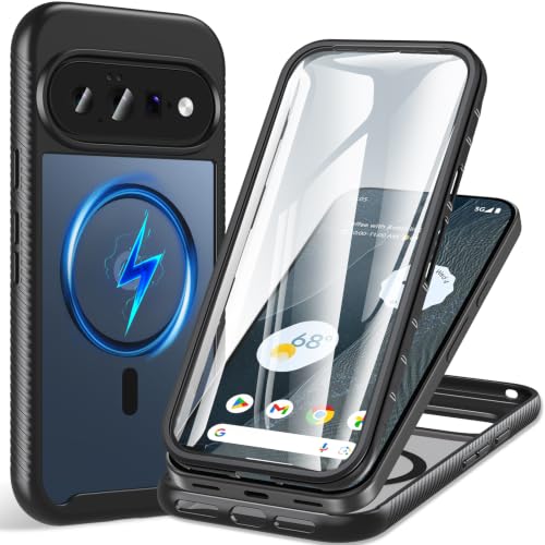 Fin2feel Magnetic for Google Pixel 11/11 Pro/10/10 Pro Case, Black