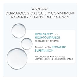 Bioderma ABCDerm H2O - Baby Skin Care - Micellar Cleansing Water for Babies and Kids, Blue, 33.8 Fl Oz