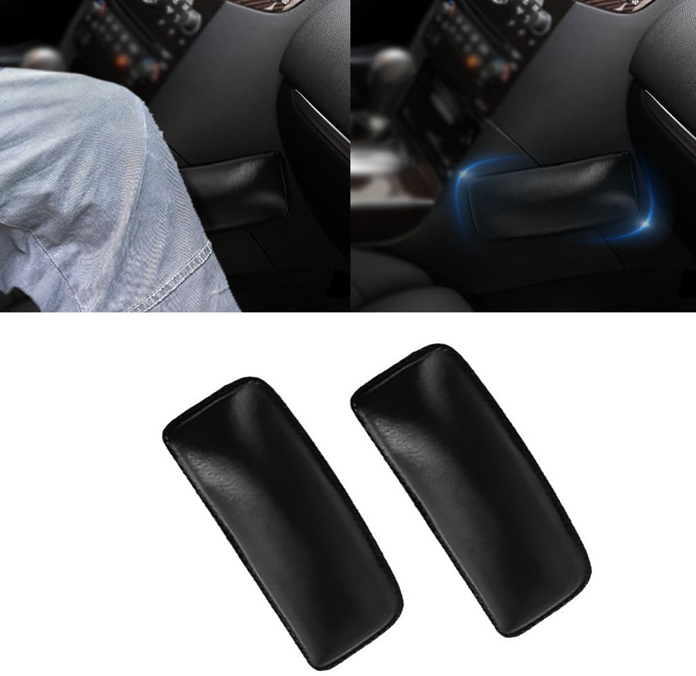 Automaze 2 Pack Knee Cushion Soft Pad For Leather Auto Center Console, Car Foot Care Knee Cover Thigh Support Comfort Elastic Pillow Car Interior Accessories