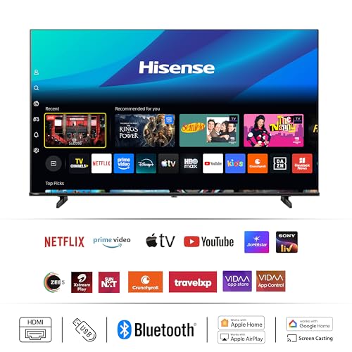 Image of Hisense 75 Inches 4K Ultra HD Smart QLED TV 75E75Q | E75Q Series | 60W Powerful Speakers | Dolby Atmos & HDR10+ | ALLM, VRR & Game Mode | Cricket Mode | AI 4K Upscaler | VIDAA OS (Black)