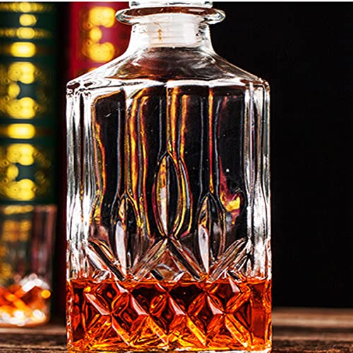 Xxyxxy 1Pcs 33.8 Oz Diamond Decanter Whiskey Decanter Crystal Whiskey Bottle thumb #4