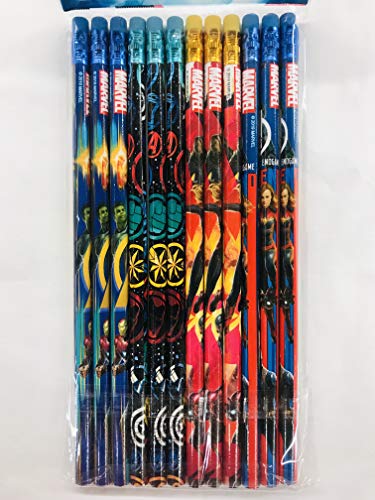 Disney Pencil 12 Marvel Avengers Endgame Wooden Pencil Cartoon Character Authentic Licensed School Party Bag Fillers thumb #2