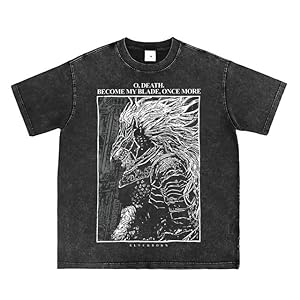 Bellelement Retro Video Game T-Shirt Game Character Graphic T-Shirt Game Fan Tee, Schwarz, XL-XXL