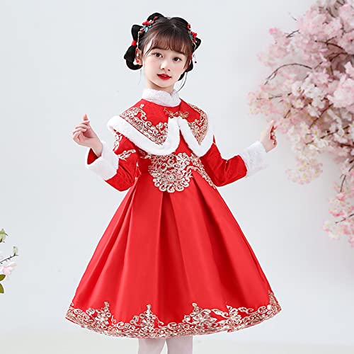Betadog Toddler Chinese Dresses Baby Girl Chinese Kid Princess Clothes Year Suit Tang Girls New Year Dress4