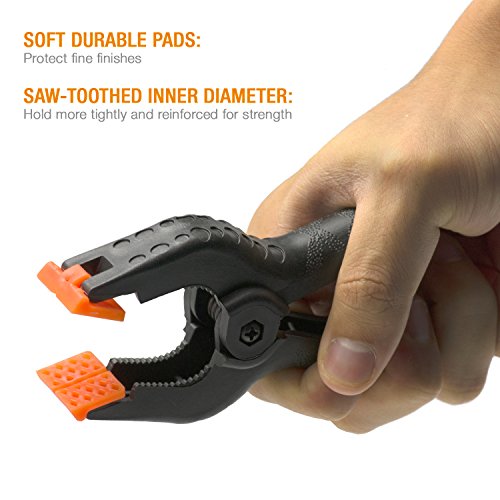 Eachpole |4-Pack| 3.75 Inch Nylon Spring Clamp For Home Improvement Projects And Photo Studio Background Support, Strong Spring Clip, Apl2131 #TOP1