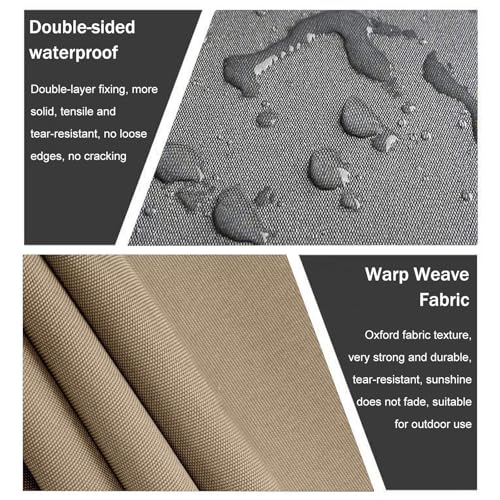 Tissu imperméable pour auvent anti-UV qui protège la terrasse de la chaleur - 3