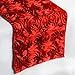 BalsaCircle 14 x 108-Inch Red Raised Roses Table Top Runner - Wedding Party Reception Occasions Linens Decorations