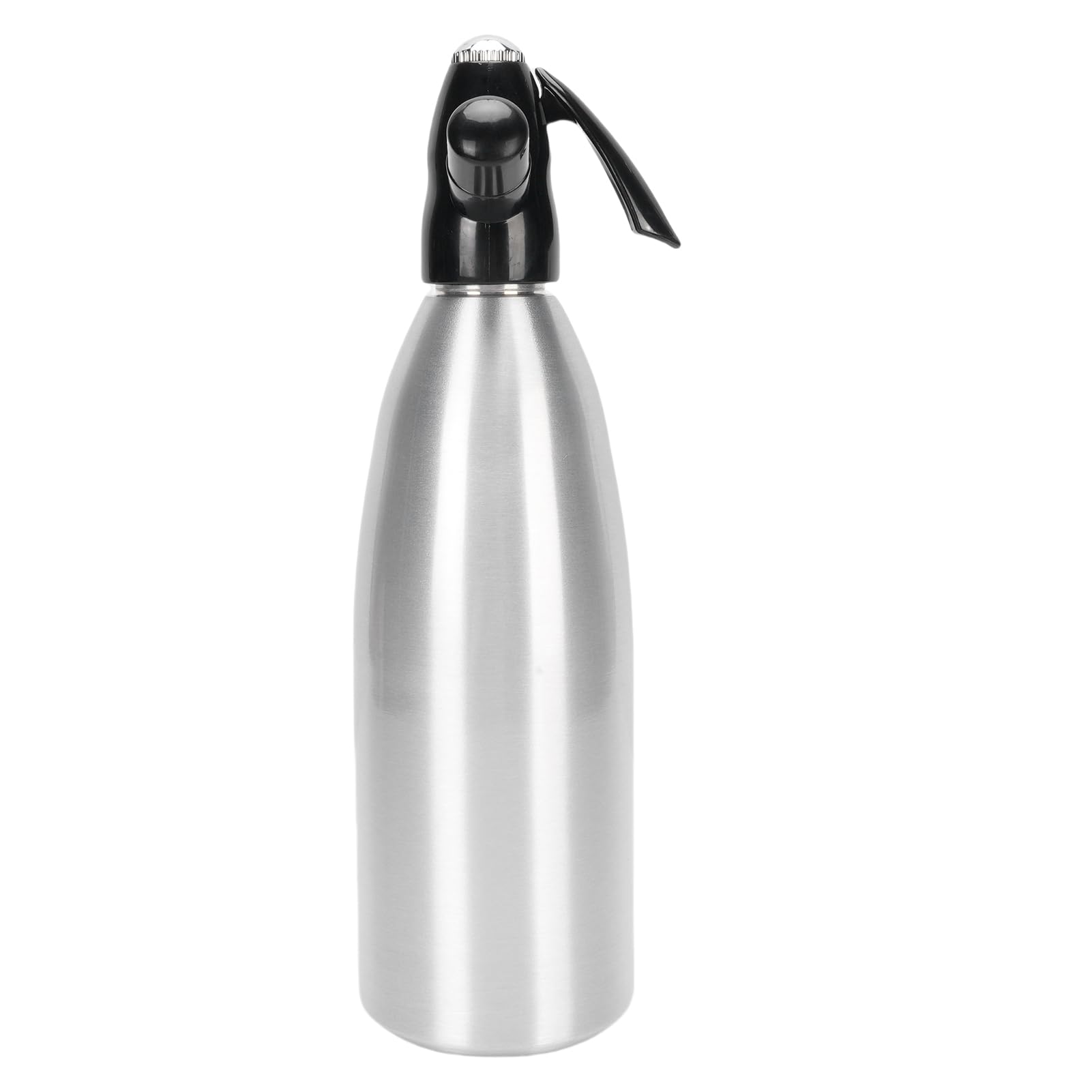 Aramox Fabricante de Agua con Gas Fabricante de Refrescos Portátil con Sifón de Refresco de Aluminio 1L Operación Rápida Diseño Compacto para el Hogar Bar Cocina Picnic Camping Uso Al Aire Libre
