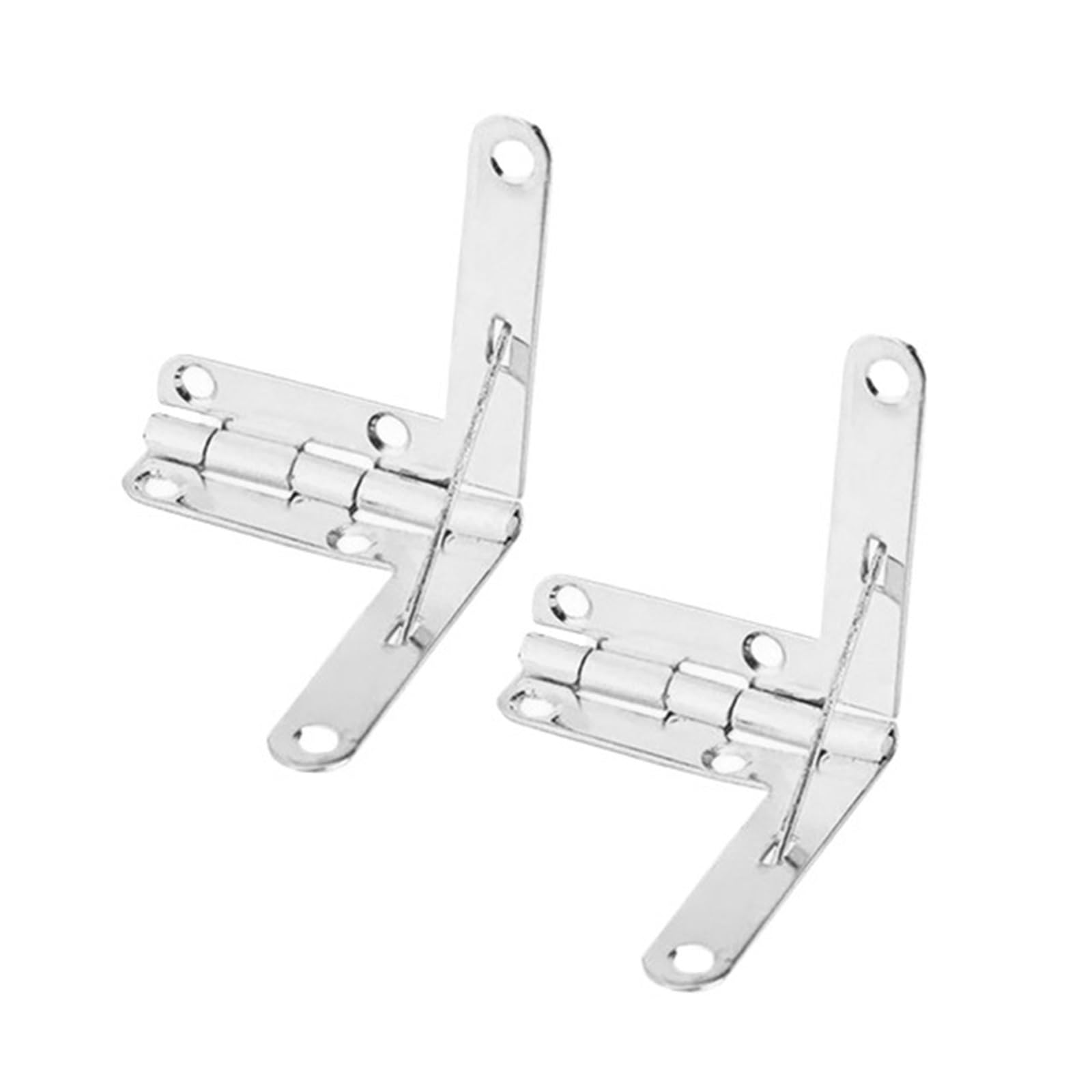 Kdhcvkz Silver 2/10Pcs Antique Bronze Hinge Wooden 90 Degree Spring Furniture Hinge(Silver)
