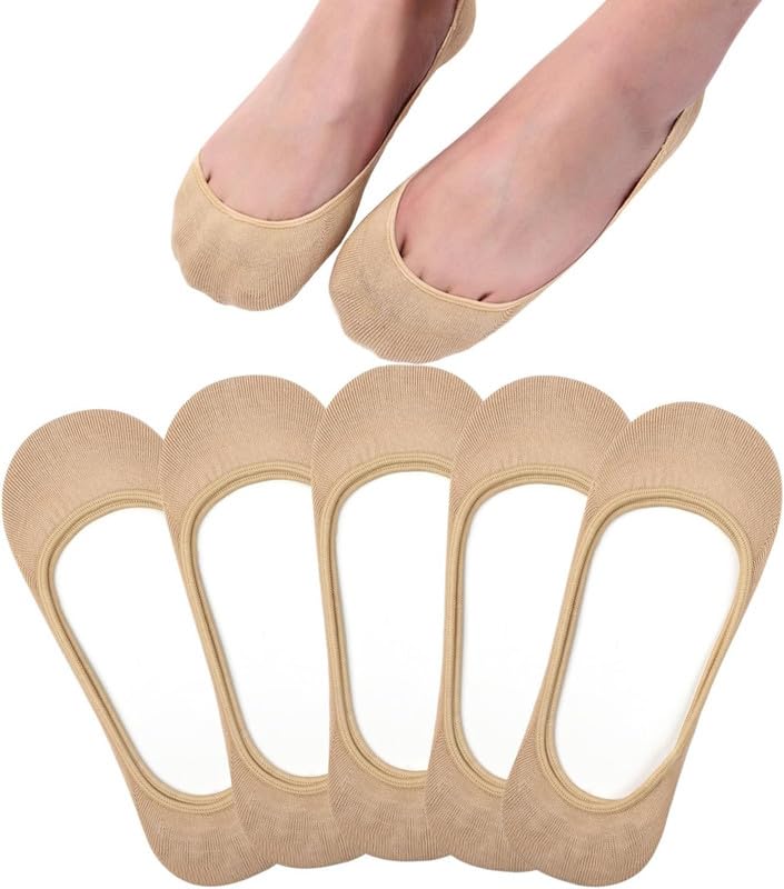 No Show Socks Women for Flats Ultra Low Cut Liner Non Slip Invisible Socks_Free Size(Multicolour)-image-49