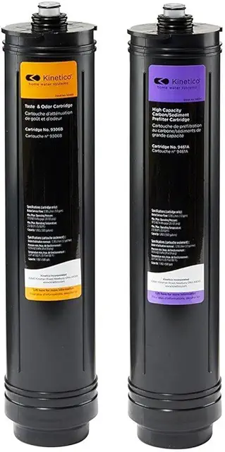 Kinetico K5 RO Taste Odor & Carbon Sediment Filter Cartridges (9306B Orange & 9461A Purple)