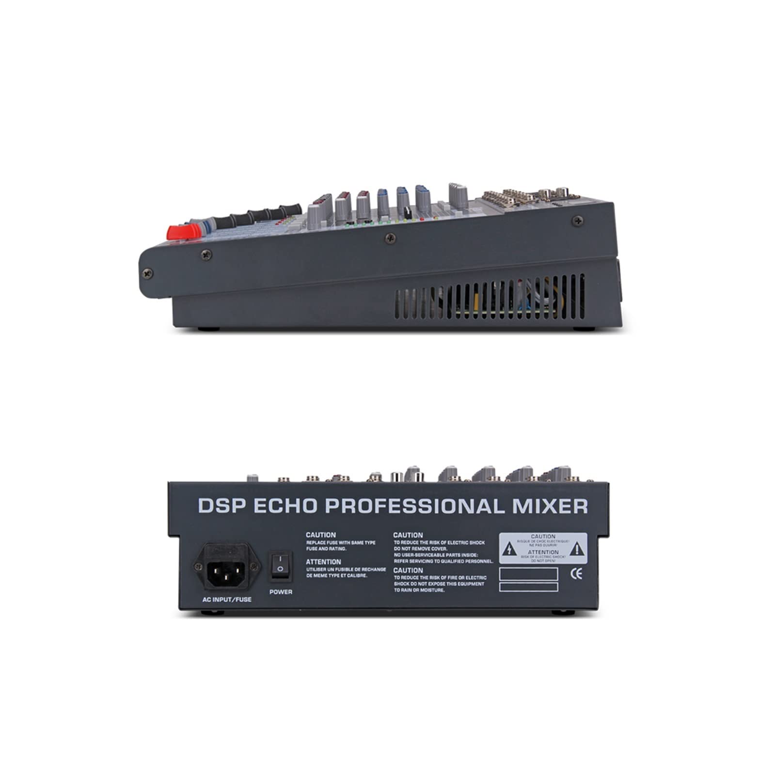 Equipo de DJ para Fiesta, Sonido Limpio !!!Controlador de DJ Digital de Audio for mezcladores de 6 Canales con Potencia Fantasma de 48V USB Ranura for la Etapa de grabación