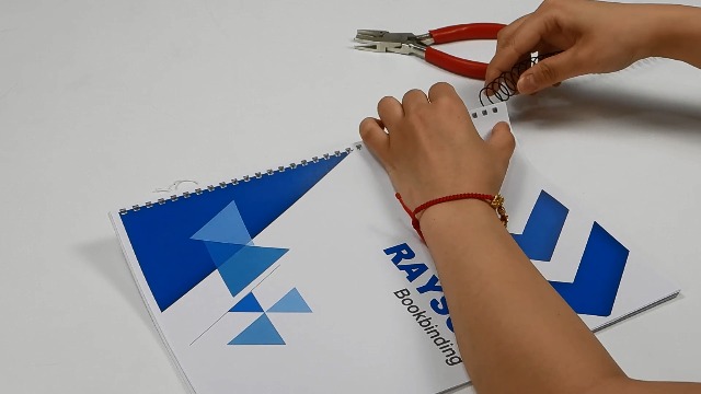 RAYSON Draad Spiraalbindspiraal, Bindcapaciteit voor 40 vellen, 7,9 mm, Meerkleurig, Pakket van 100
