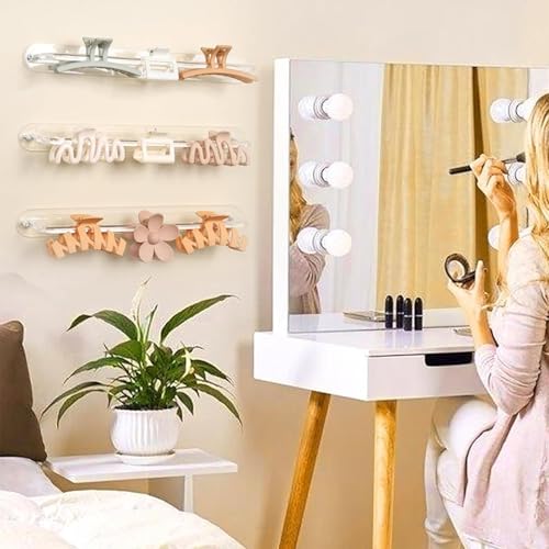 Almacenamiento para el cabello vertical con soporte funcional de diademas 5