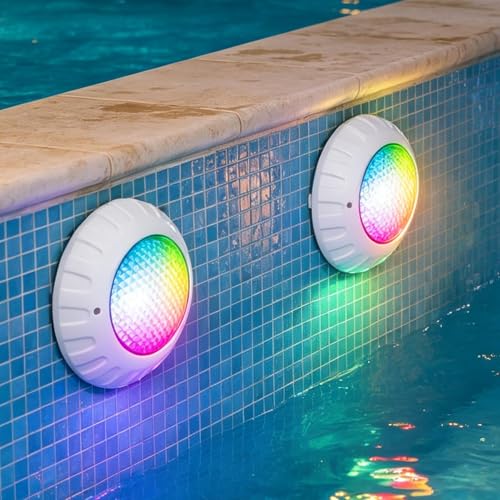 Éclairage piscine 38W 12V CA avec télécommande 3000LM pour bassin et spa