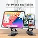 TOPGO Cell Phone Stand, [Stable & Height Adjustable] Foldable Cellphone Holder for Desk, Office Desktop, Bedside Table, Compatible with iPhone 14/Smartphones/iPad Mini (Black)