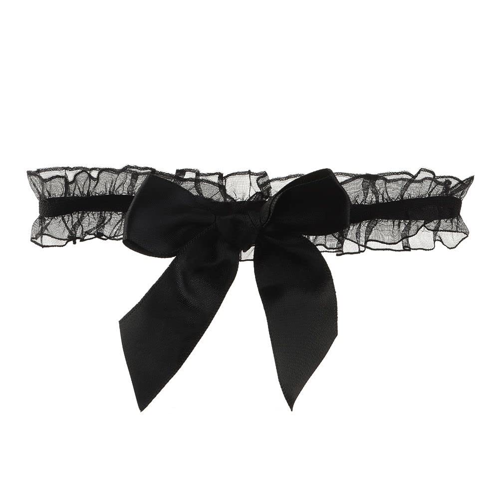 Jarretière de mariée, 1PC Sexy Bowknot Dentelle Cuisse Anneau De Mariage Noir Blanc Porte-Jarretelles Ceinture Mariée Élastique Jambe Anneau Ceinture