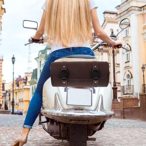 Bolsa para silla de motocicleta y organizador de herramientas Ipetboom marrón profundo para equipaje de deportes motorizados miniatura 5