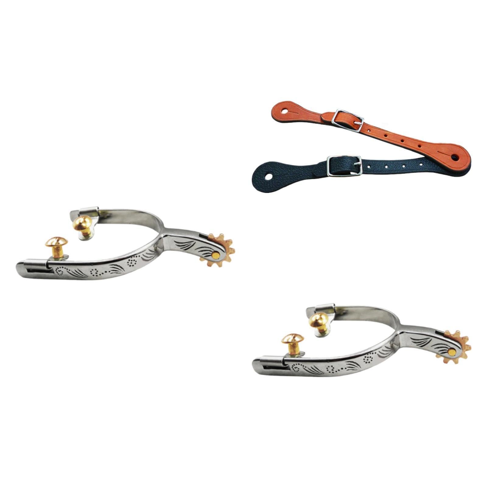 Attrezzatura sportiva per gare di allenamento, feste, professionale, in acciaio Per inox, sperone per stivali da cavallo, decorazione, robusto, per