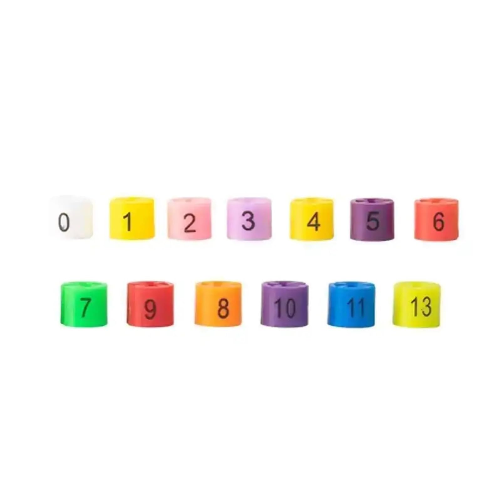 100pcs Plastic Garment Size Dividers for Coat Hanger Sizer Marker Rings