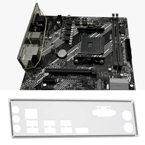 SG Store Computer Case I/O Backplate Compatible with ASUS Prime A320M-K Motherboard Shield IO Silver