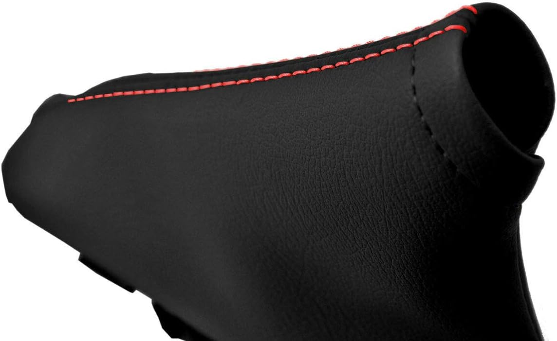 E Brake Boot Cover Leather Compatible with Subaru BRZ Scion GRS Toyota GT86 13-20 Red Stitch