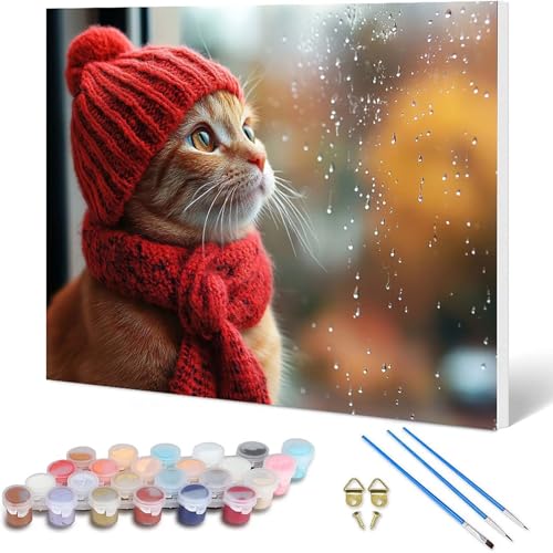 Paint by Numbers L G 40x30 cm, l h DIYG fW^G  io[yCg S҂Ƒl - KpΏ CeA Ǐ z[fR[V -hjw25010GZ