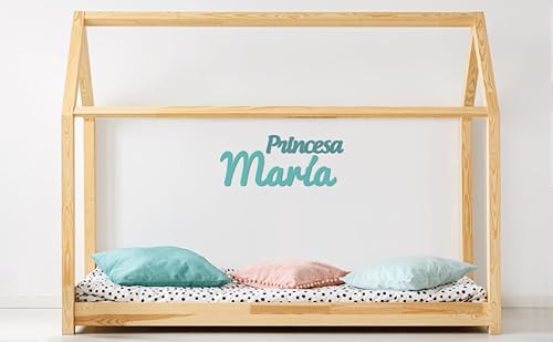 Miniatura 2 de Nombre Decorativo Infantil De Madera Personalizado Para Decorar Habitaciones, Paredes Y Puertas. Regalo Original Para Recien Nacidos, Bodas, Comuniones Y Bautizos Tamaños Opcionales 25-65cm