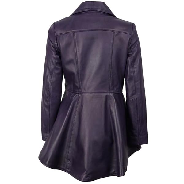Decrum Womens Leather Jacket - Real Lambskin Leather Peplum Jackets for Women - Image 5