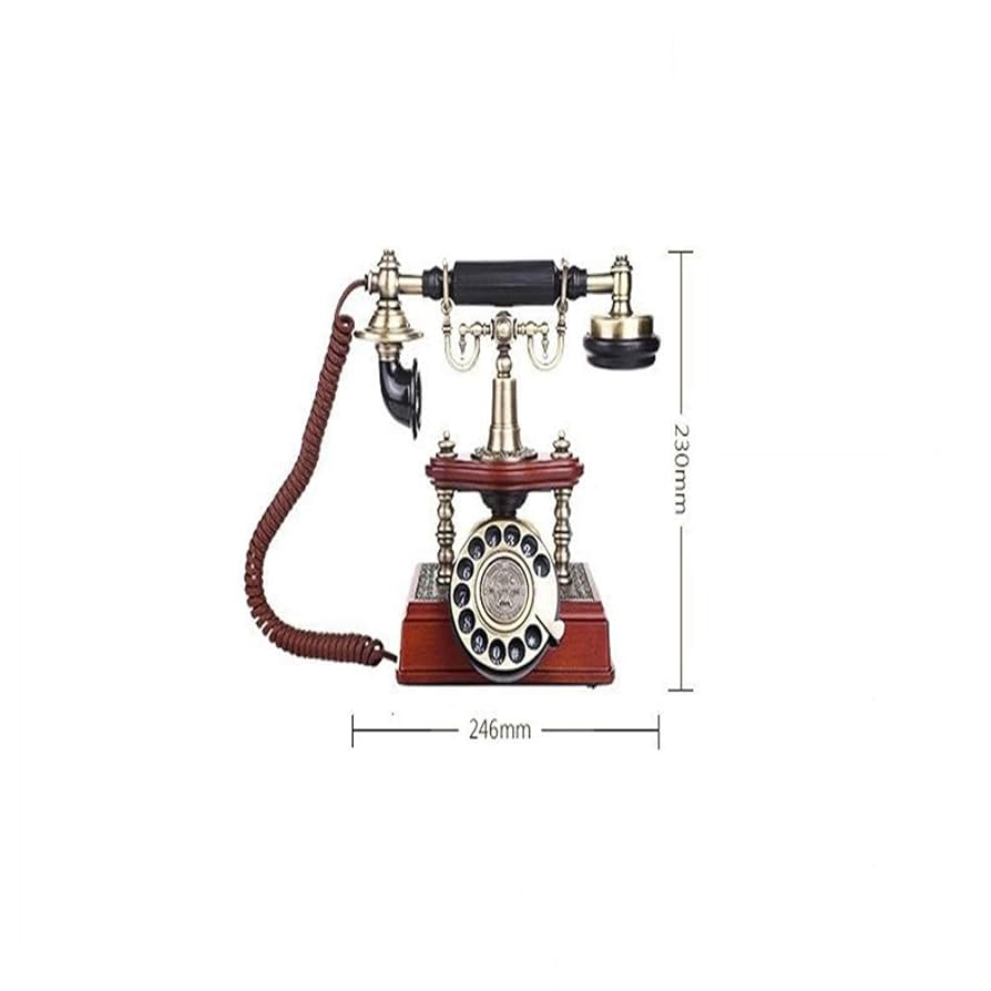 Amazon | 回転式ダイヤル付きレトロ電話古いレトロ電話固定電話