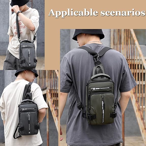 Luckyabow Waterproof Crossbody Bag, Luckyabow Waterproof Sling Bag Backpack For Women Men, For Hiking And Walking2