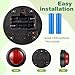 DEARMAMY Game Buzzer, Answer Buzzers for Game Show with Light Alarm Sound Show Button Box Party Contest Trivia Quiz for Kids Red