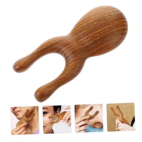Beavorty Green Sandalwood Comb Head Comb Shampoo Brush Massage Plate Hair Facial Massage Tool Accessories for Hair Head Massage Tool Thicken Scraping Board