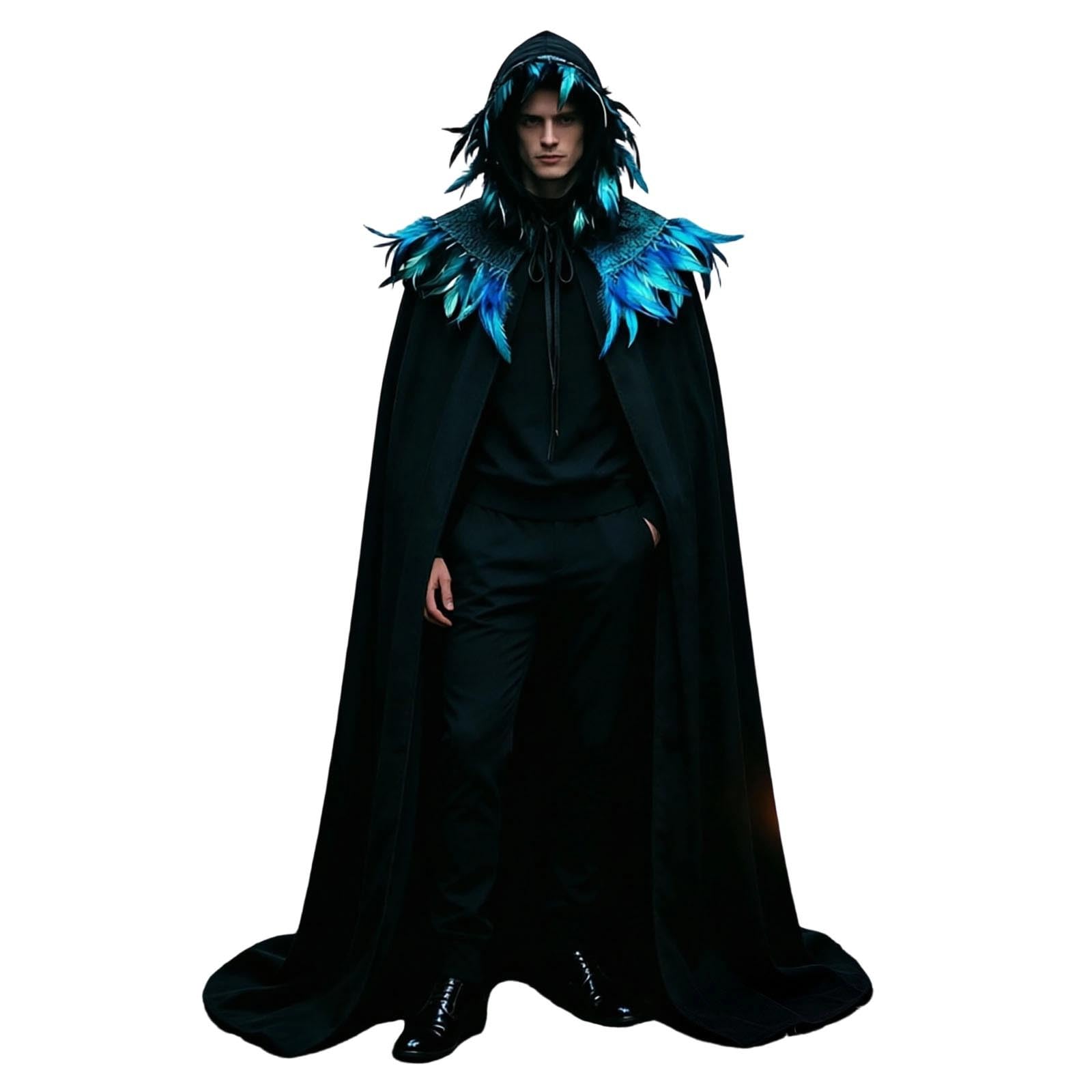 Cappotto con cappuccio rinascimentale, costume con cappuccio, costume medievale rinascimentale, per adulti, Halloween, uomini e donne, feste streghe, cosplay