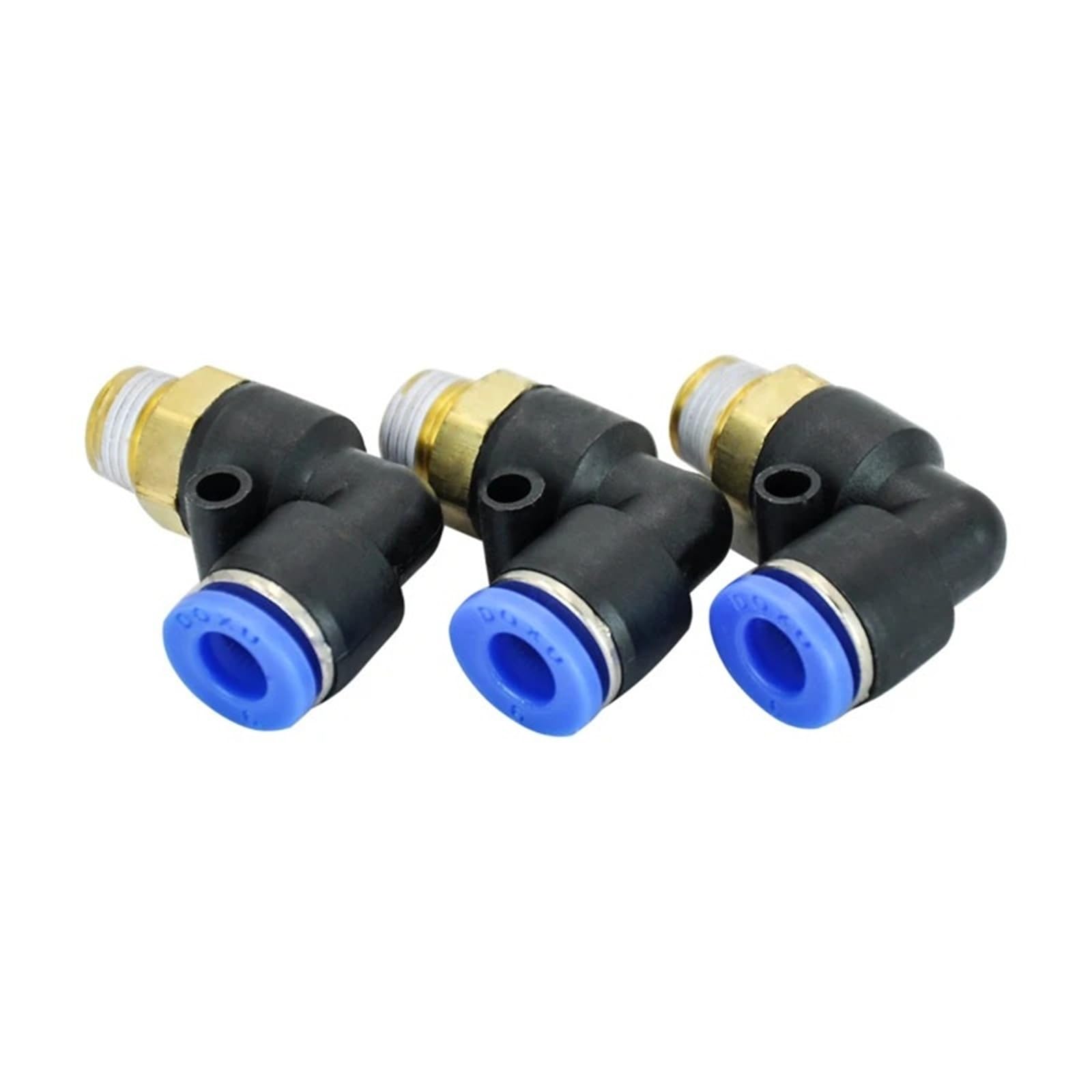 Racores neumáticos PL6-01 de 6 mm con rosca de 1/8 en pack de 30 unidades para tubos de aire