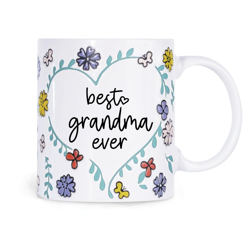 Silkwishes Hand-painted 3D Flower Mug