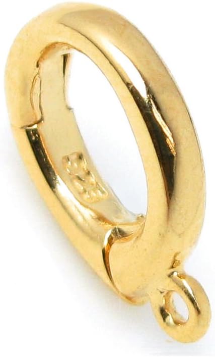 . 925 Sterling Silver Bail Interchangeable Clasp Pearl Necklace Shortener Enhancer/Findings / 14K Gold Tone Bright