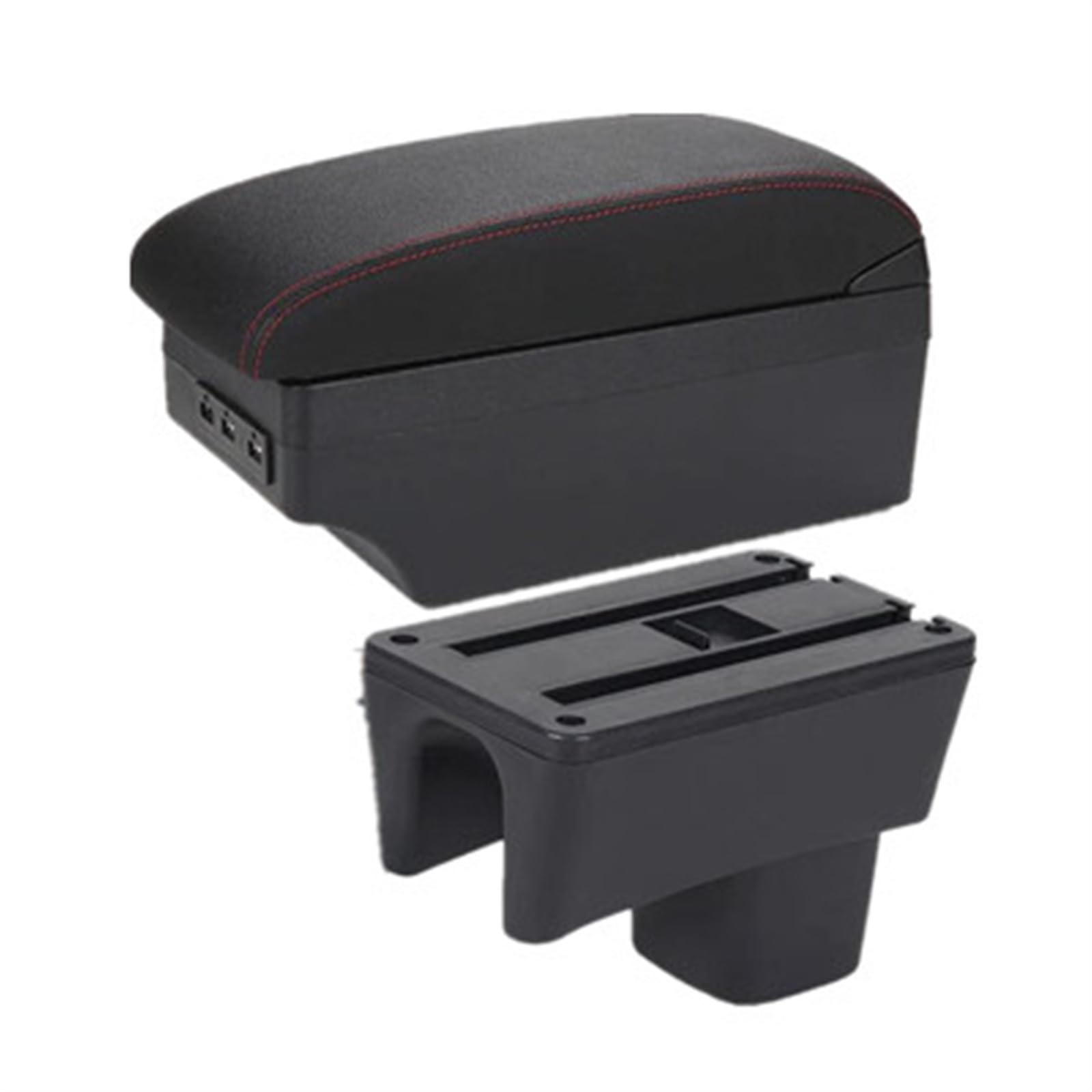 Ysdsls A Black Red 7Usb Car Armrest Box For Swift Central Store Content Retrofit Styling Decoration Accessories Part 2005-2023