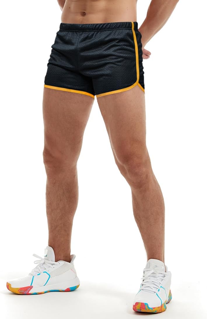 AIMPACT Mens Running Shorts Breathing Workout Gym Booty Short Shorts Sexy
