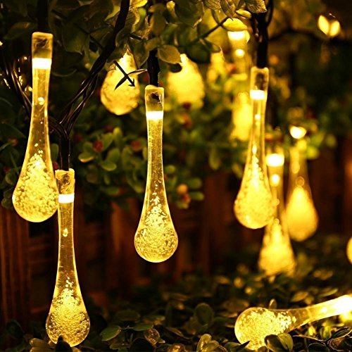 Satu Brown 60 LED 36ft Solar String Lights Outdoor Fairy Waterproof Lights Decoration for Home, Garden, Patio, Yard, Christmas Tree, Parties (multi color)