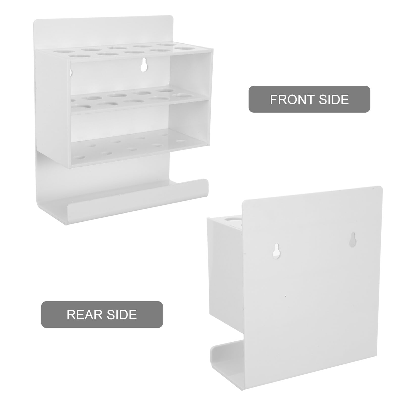 Operitacx Portapenne in Acrilico Bianco Supporto per Pennarelli 1 Pezzo