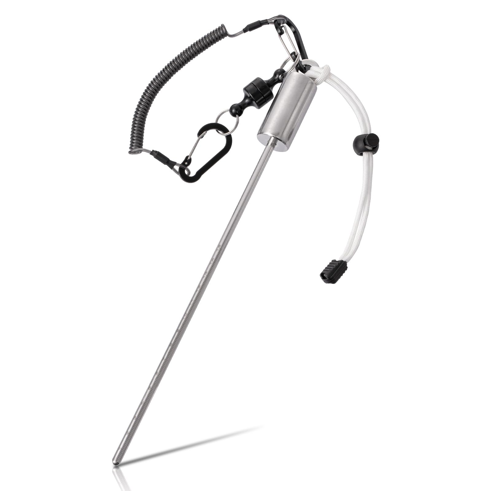 YERGOFE Scuba Diving Stick with Magnetic Clip & Scale - Anti-Current Lobster Tickle Stick & Dive Pointer Rod Fish Deterrent Tool for Underwater, Reef