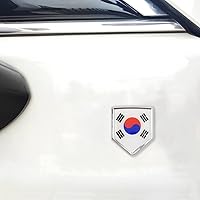 Vista 5 de Overdecor Calcomanías de bandera de Corea del Sur, emblema de automóvil, accesorios de automóvil de Corea del Sur, decoraciones de bandera de escudo