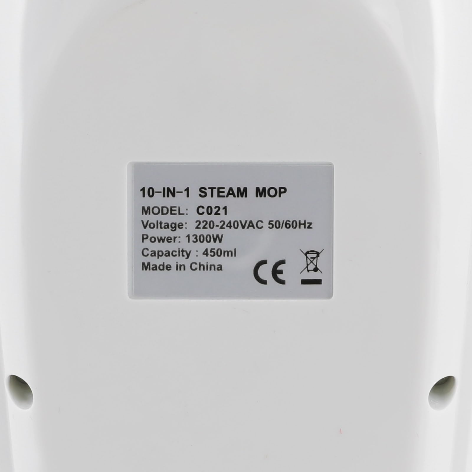Wielofunkcyjna myjka parowa i mop, 1300 W, ręczna myjka parowa z 10-częściowym zestawem akcesoriów, czas nagrzewania, zbiornik na wodę 450 ml, do podłóg, okien, tapicerek kuchennych