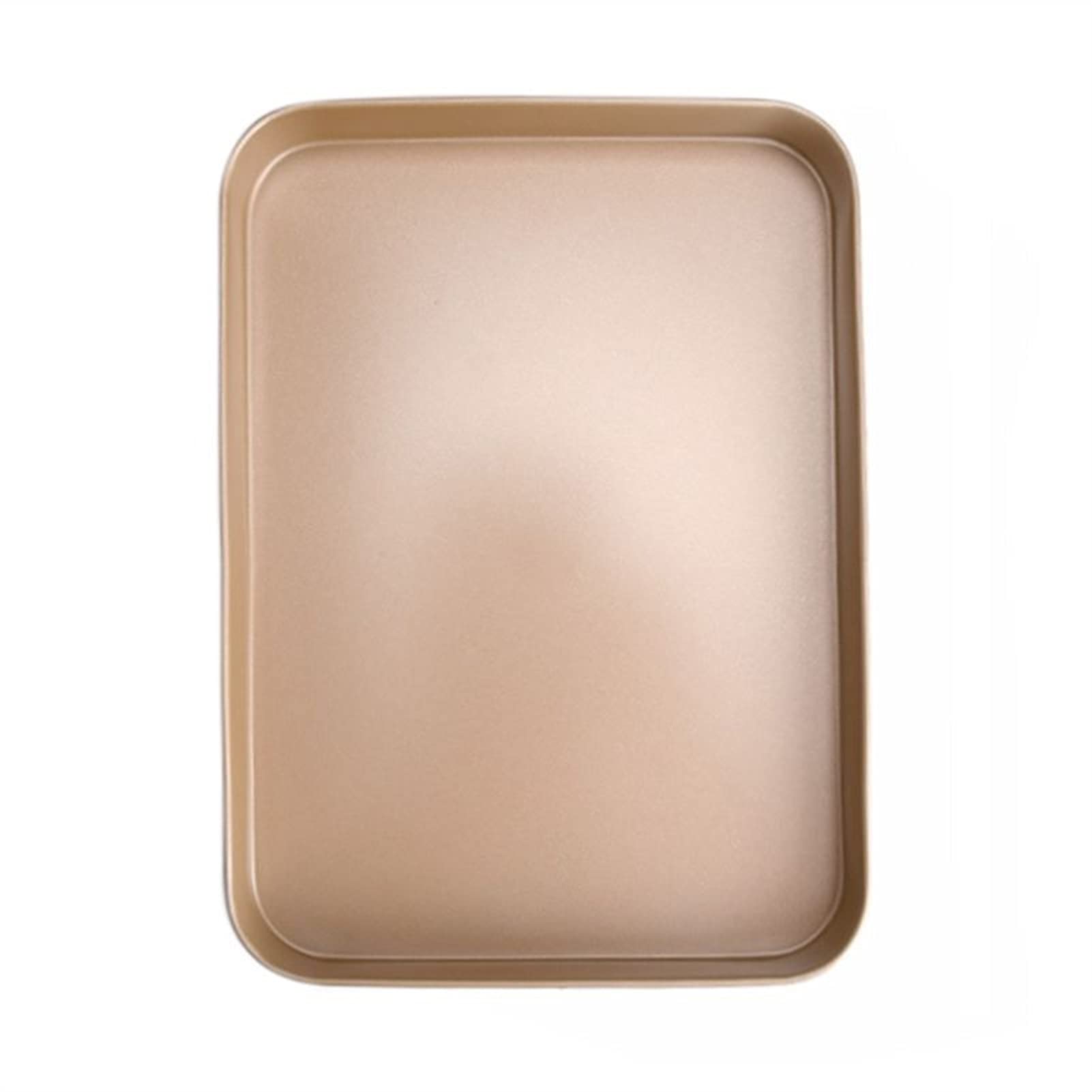 Molde Rectangular de Acero al Carbono para Pasteles, Queso, Galletas, Pan y Pizza. Bandeja Antiadherente para Hornear. Utensilios de Cocina para repostería.，Gold